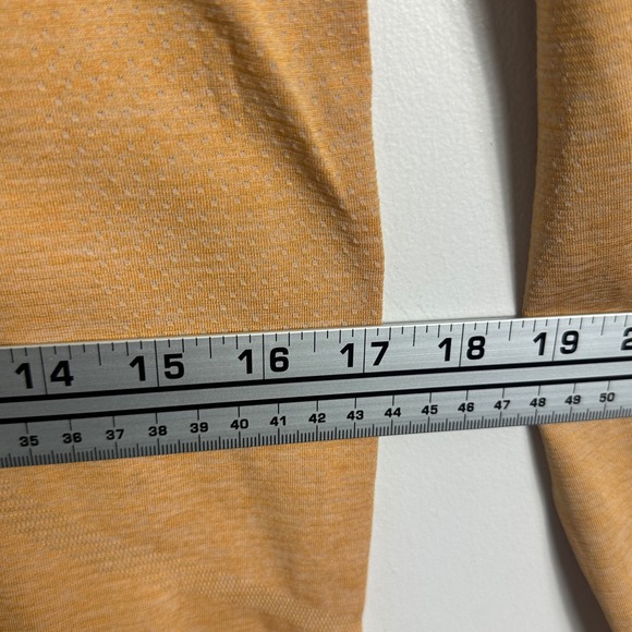 Lululemon Swiftly Tech Long Sleeve Mustard Yellow Gold Womens Size 6 Running Top - Picture 9 of 12